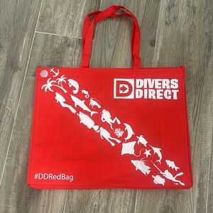 Divers direct red beach bag tote bag #ddredbag
